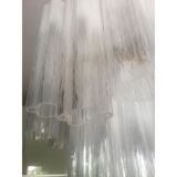 Suspension blanc en verre de murano « tronchi » disparu d50