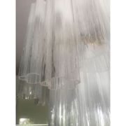 Suspension blanc en verre de murano « tronchi » disparu d50