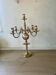 Antique Dutch 5-light brass candlestick