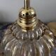 Vintage amber glass pendant light