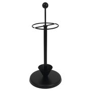 Black post-modern umbrella stand in the style of Castiglioni, Memphis, Italy, 1980s.