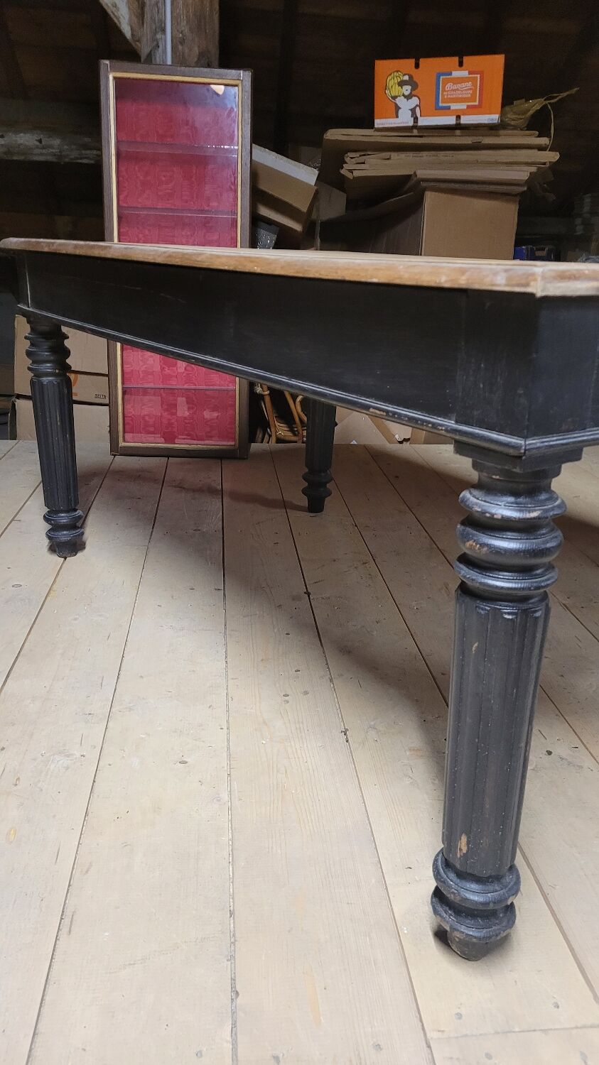 Louis Philippe notary office in oak, 1900 period - 1m49