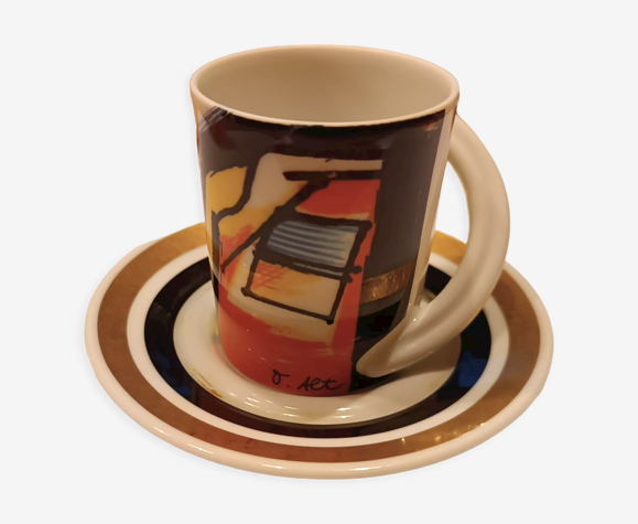 Tasse Rosenthal N°7 et coupelle N°5 numérotées alliance des deux N° une très belle association
