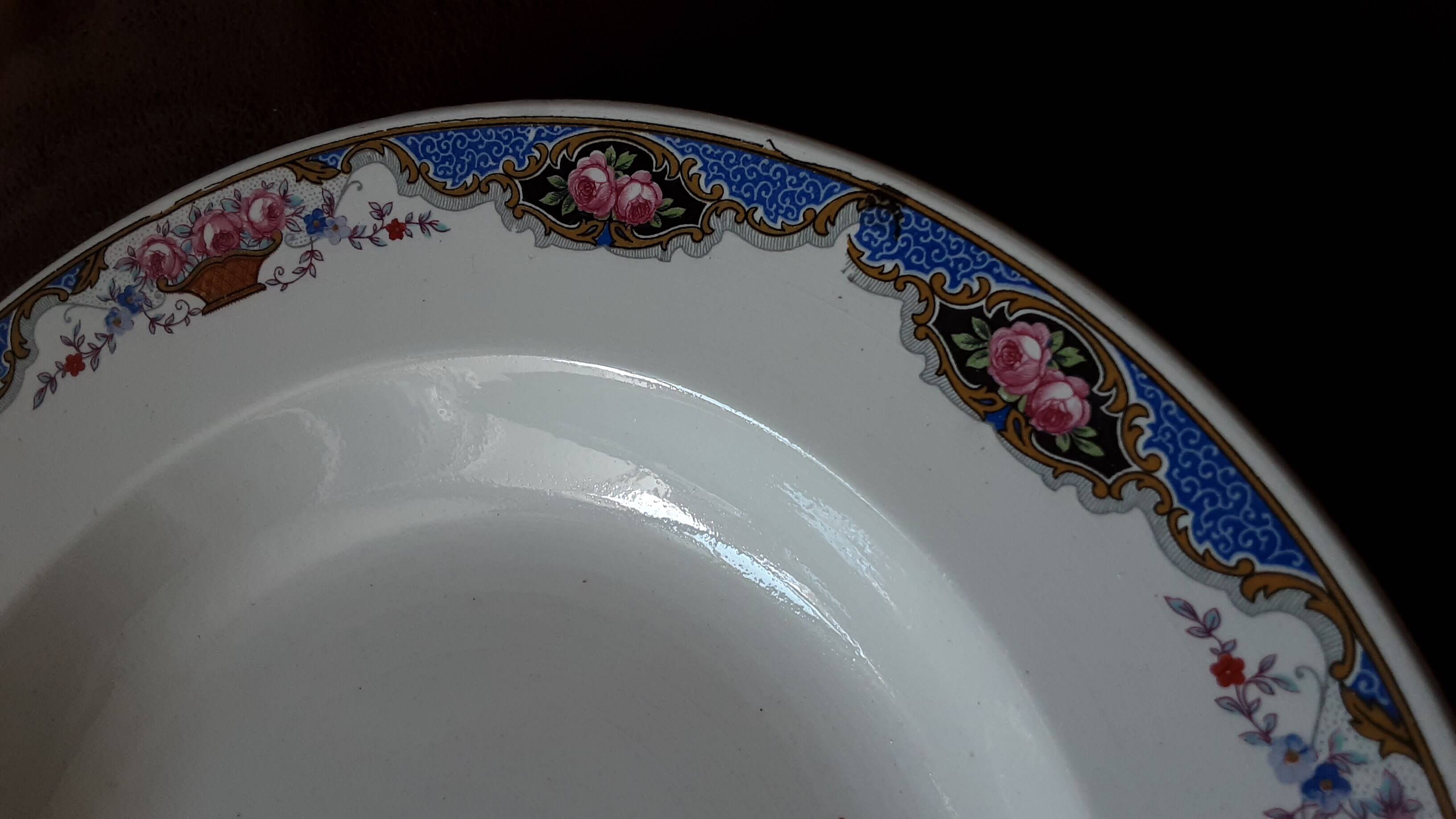 Lot  de 6 assiettes  creuses  Digoin sarreguemines