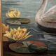 Oil on cardboard by Marie Murier 1940 naturalist decor mid-20th century