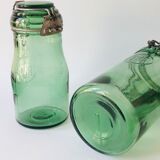 Trio of Durfor glass jars