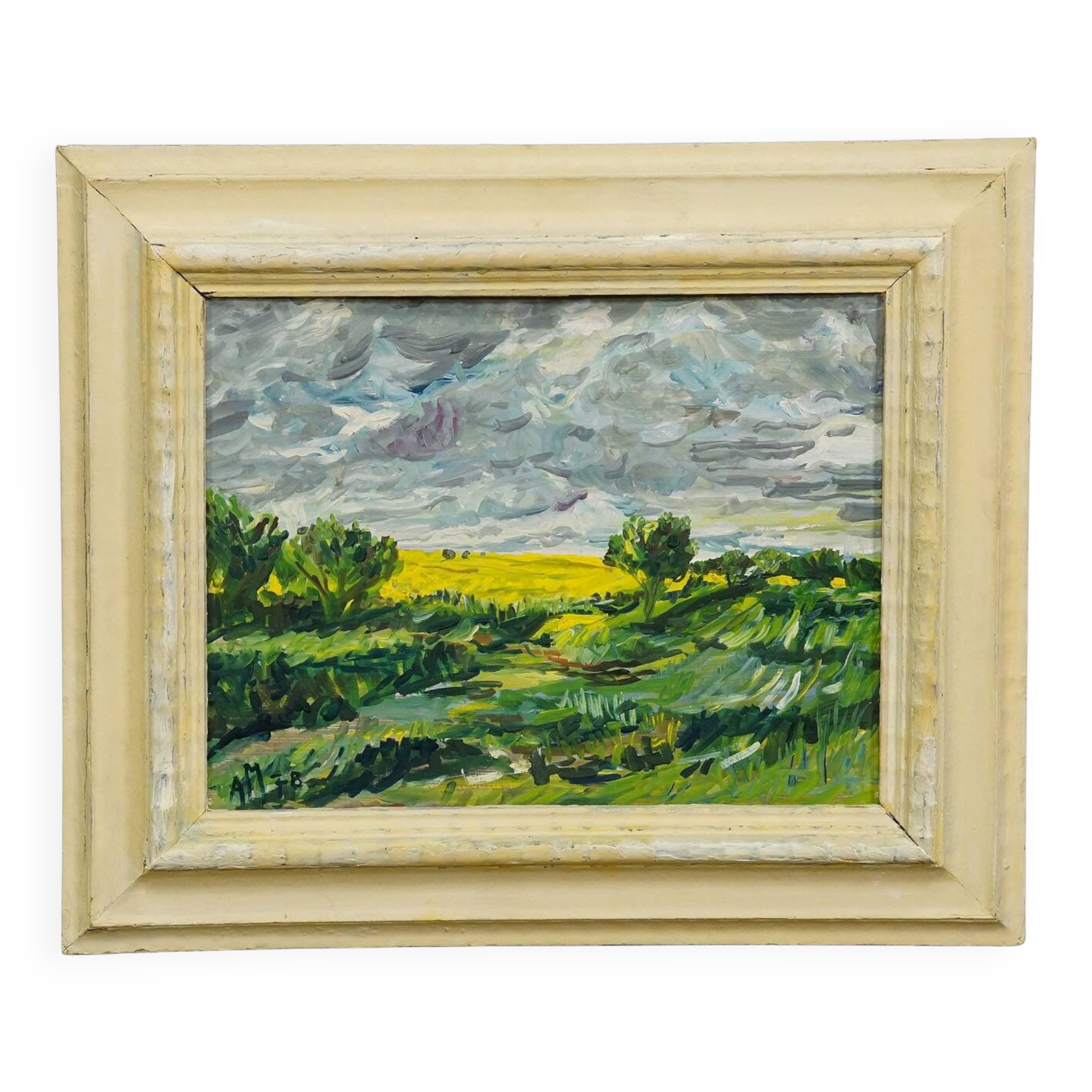 Oil painting by Alexander Michael – Summer Landscape, 1978