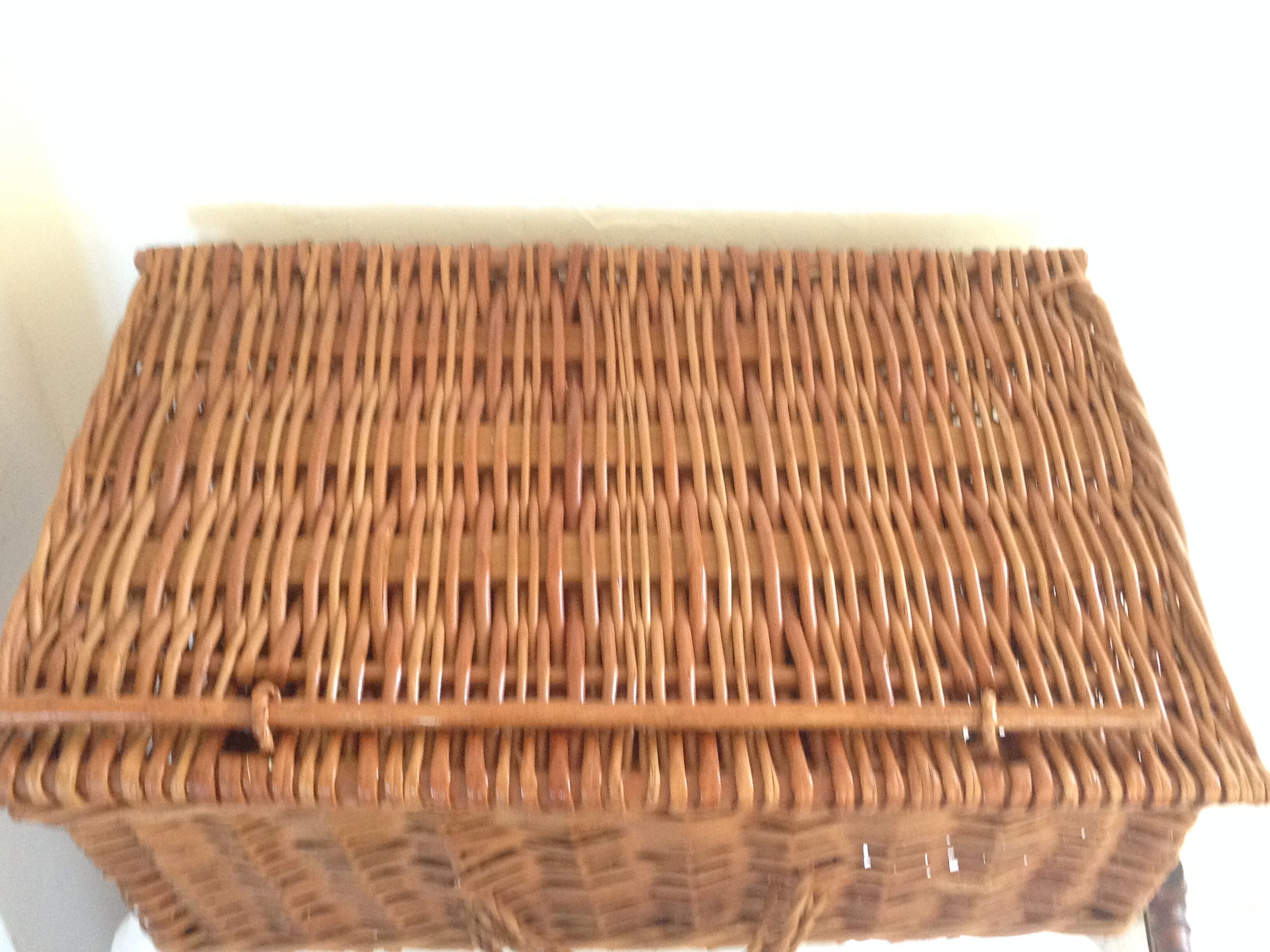 Vintage Wicker trunk
