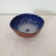 Glazed ceramic bowl / cup Blue interior Signed Alésia