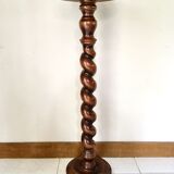 Side table in walnut turned 50s