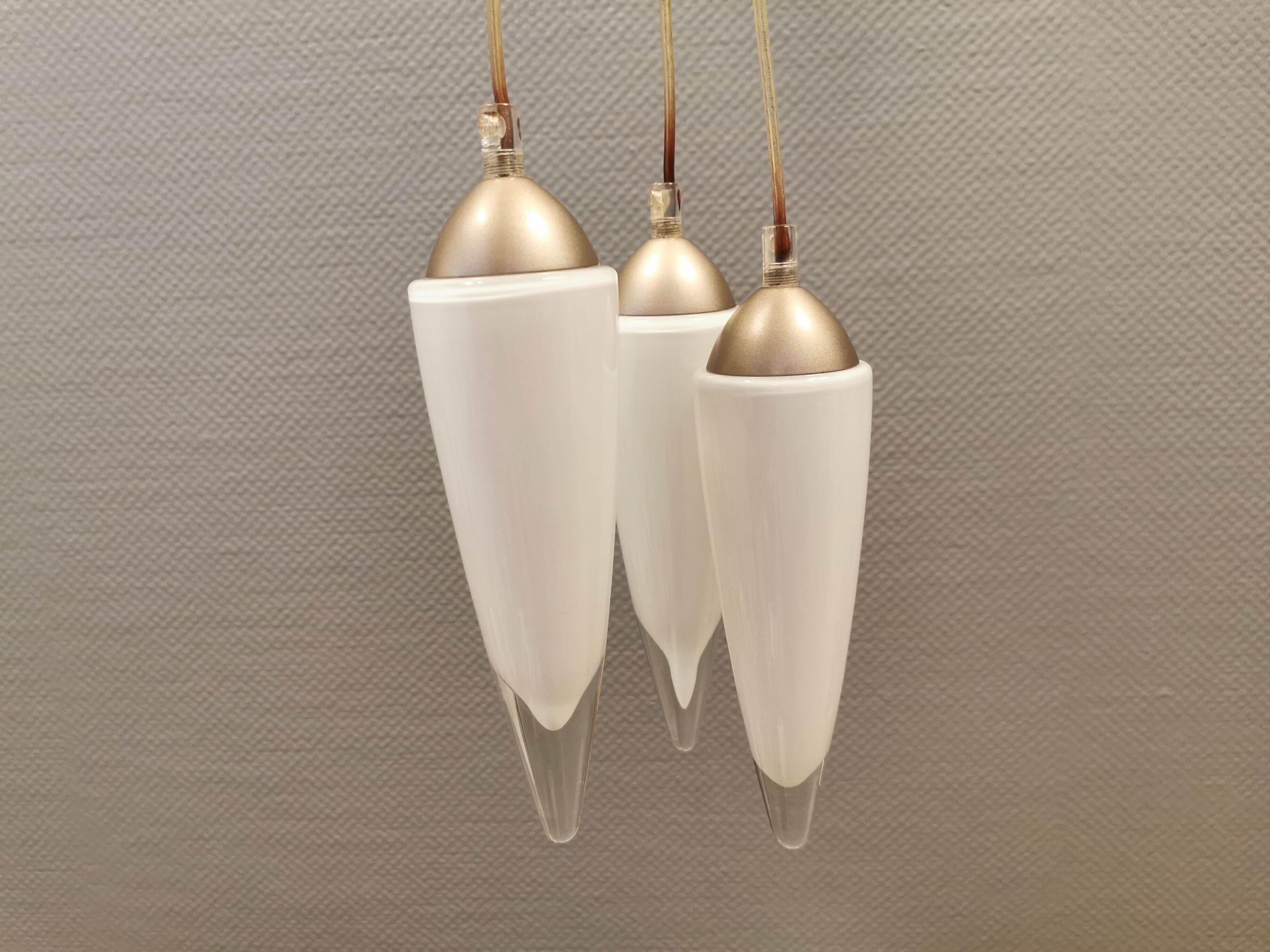 Three icicle hanging lamps
