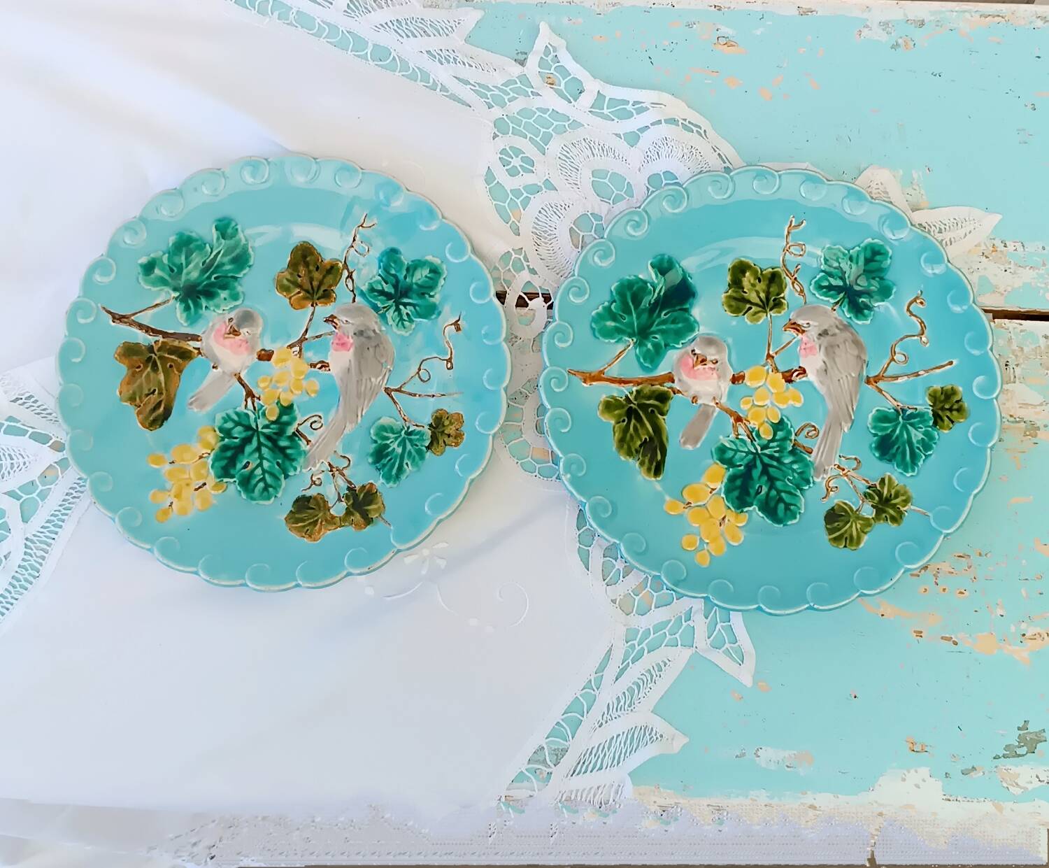 Assiette barbotine
