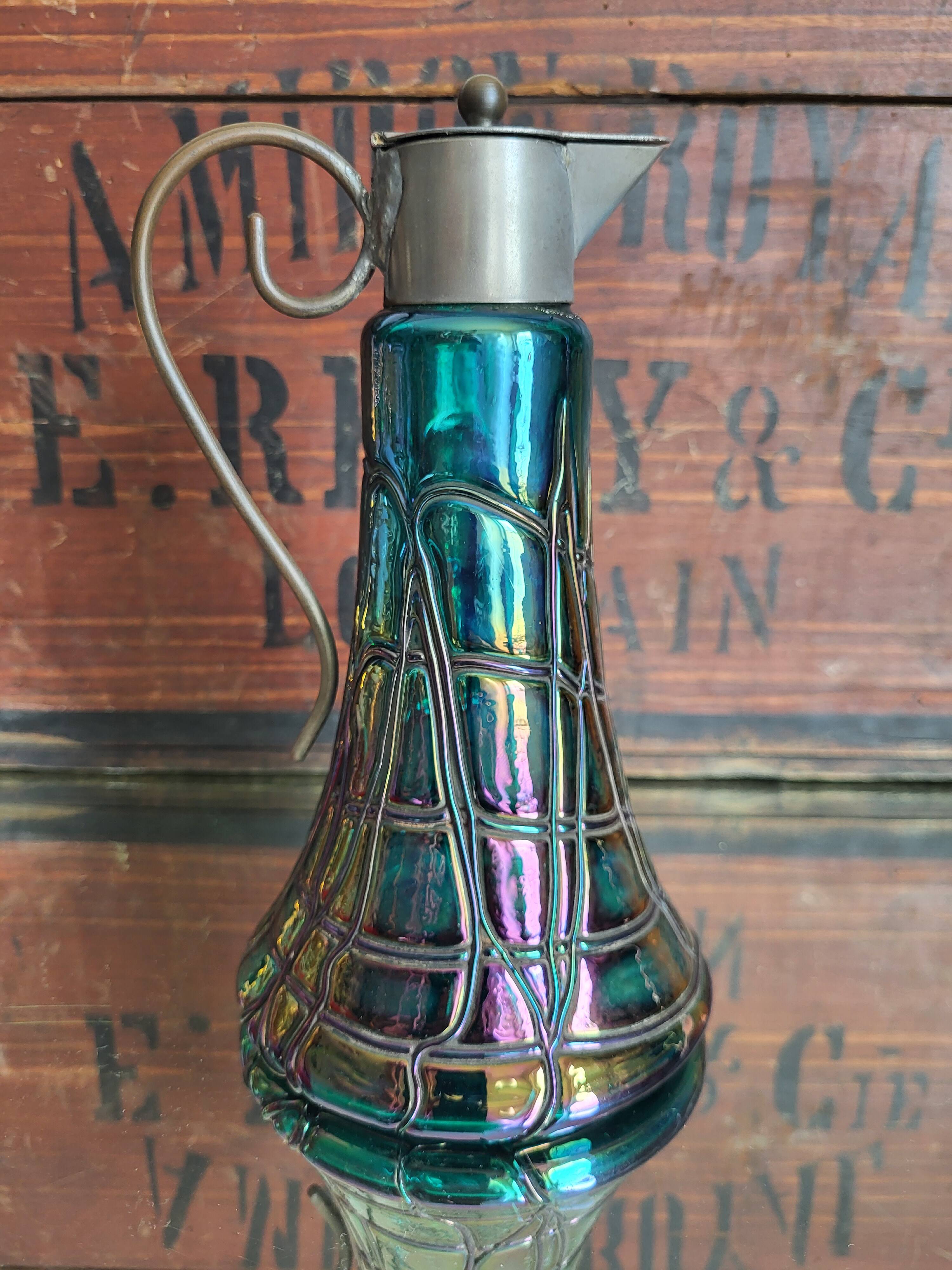 Karaf Art nouveau, pichet, König & Habel Ignaz, Oostenrijk, 1880-1890