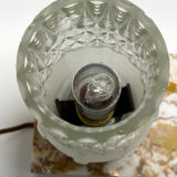 Table lamp, marble, glass an brass