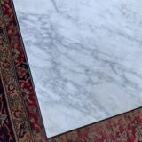 50s coffee table in metal and marble