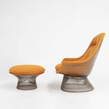Model 1705 easy chair and ottoman set by Warren Platner for Knoll