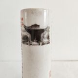Chinese roll stone temple decoration and ideograms