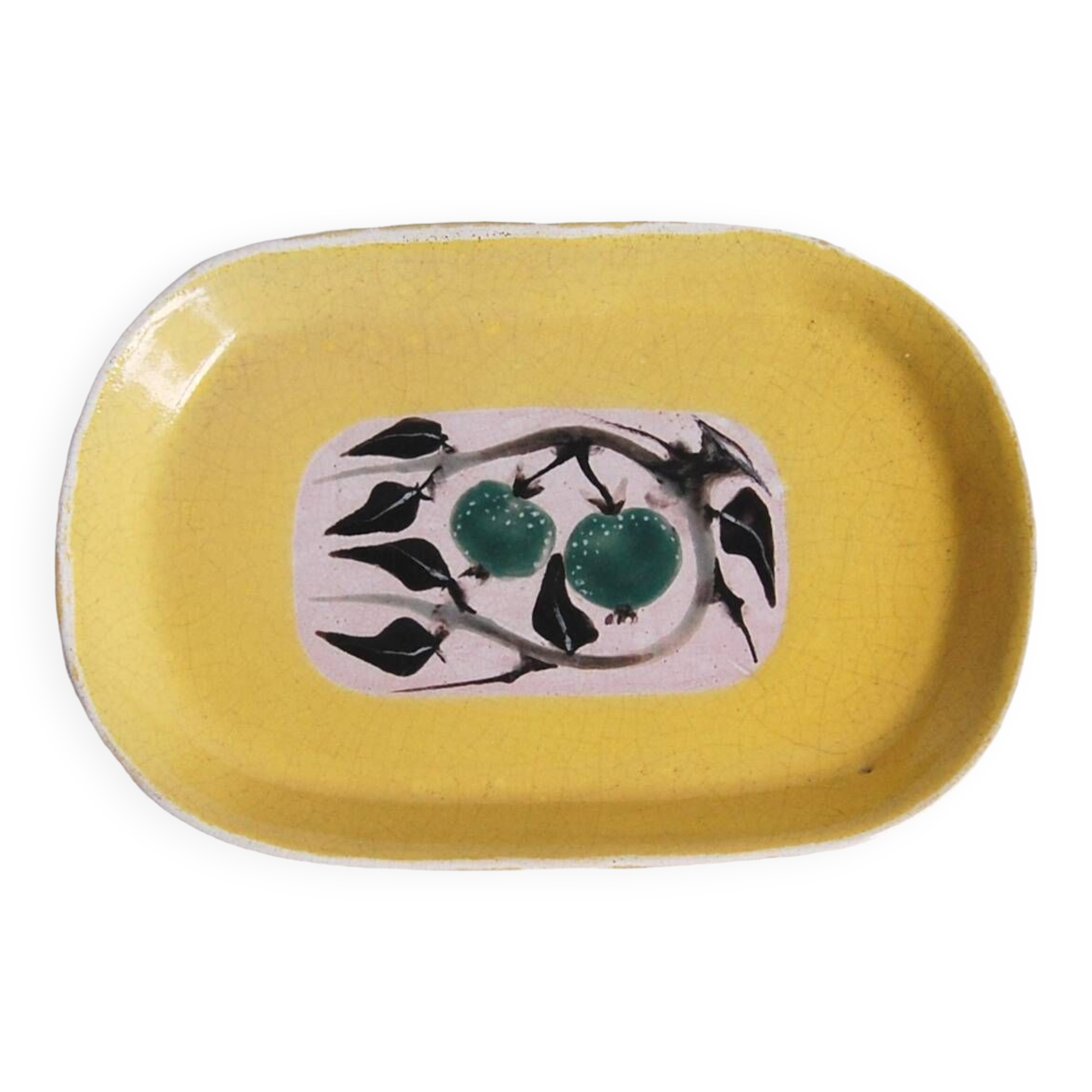 Plat ou vide-poche décoratif vintage - Dour - Roger Somville