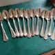 12 Coffee spoon in silver metal. Art Deco.