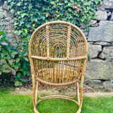 Fauteuil en rotin design