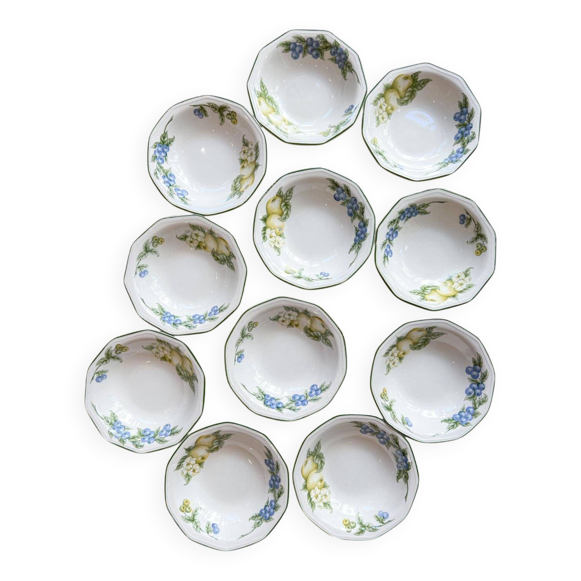 11 Churchill deep dessert plates