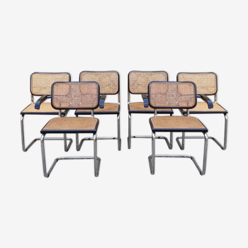 Lot of 4 B32 chairs and 2 B64 chairs Marcel Breuer