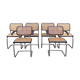 Lot de 4 chaises B32 et 2 fauteuils B64 Marcel Breuer