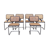 Lot of 4 B32 chairs and 2 B64 chairs Marcel Breuer