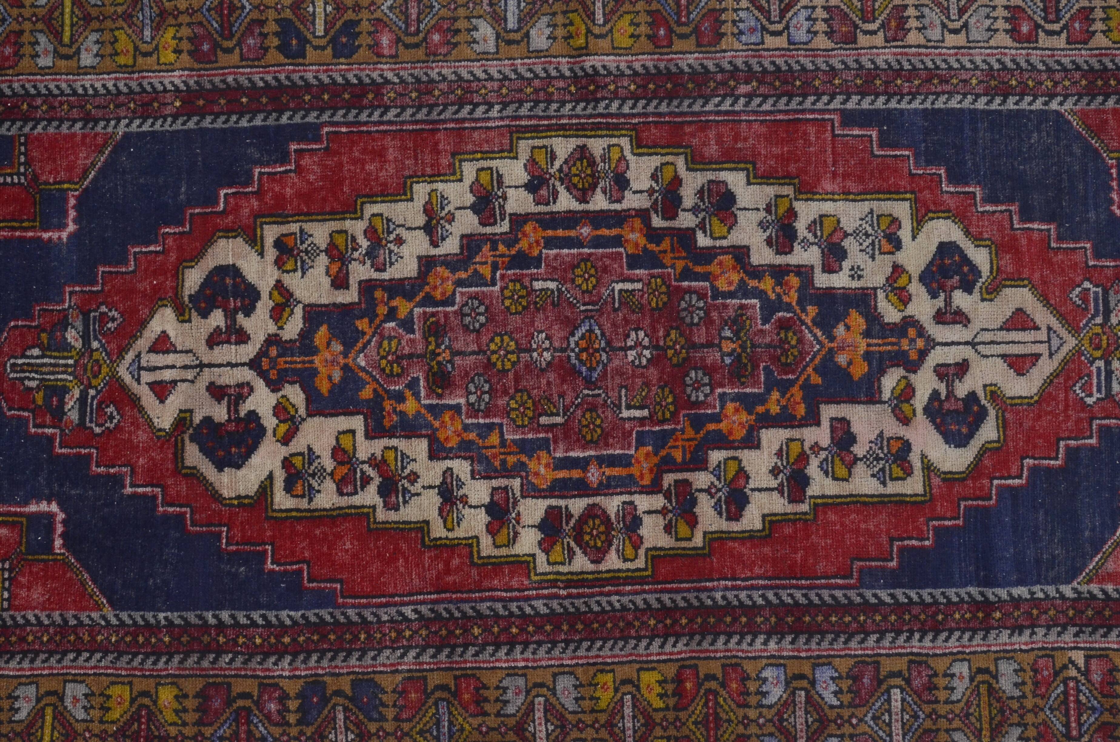Red & Blue Oushak Rug sku A52