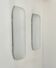 Pair of vintage oblong opaline wall lights, France 1970