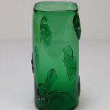 Large Green Glass Vase Vetro Verde from Empoli, Italy, 1960s