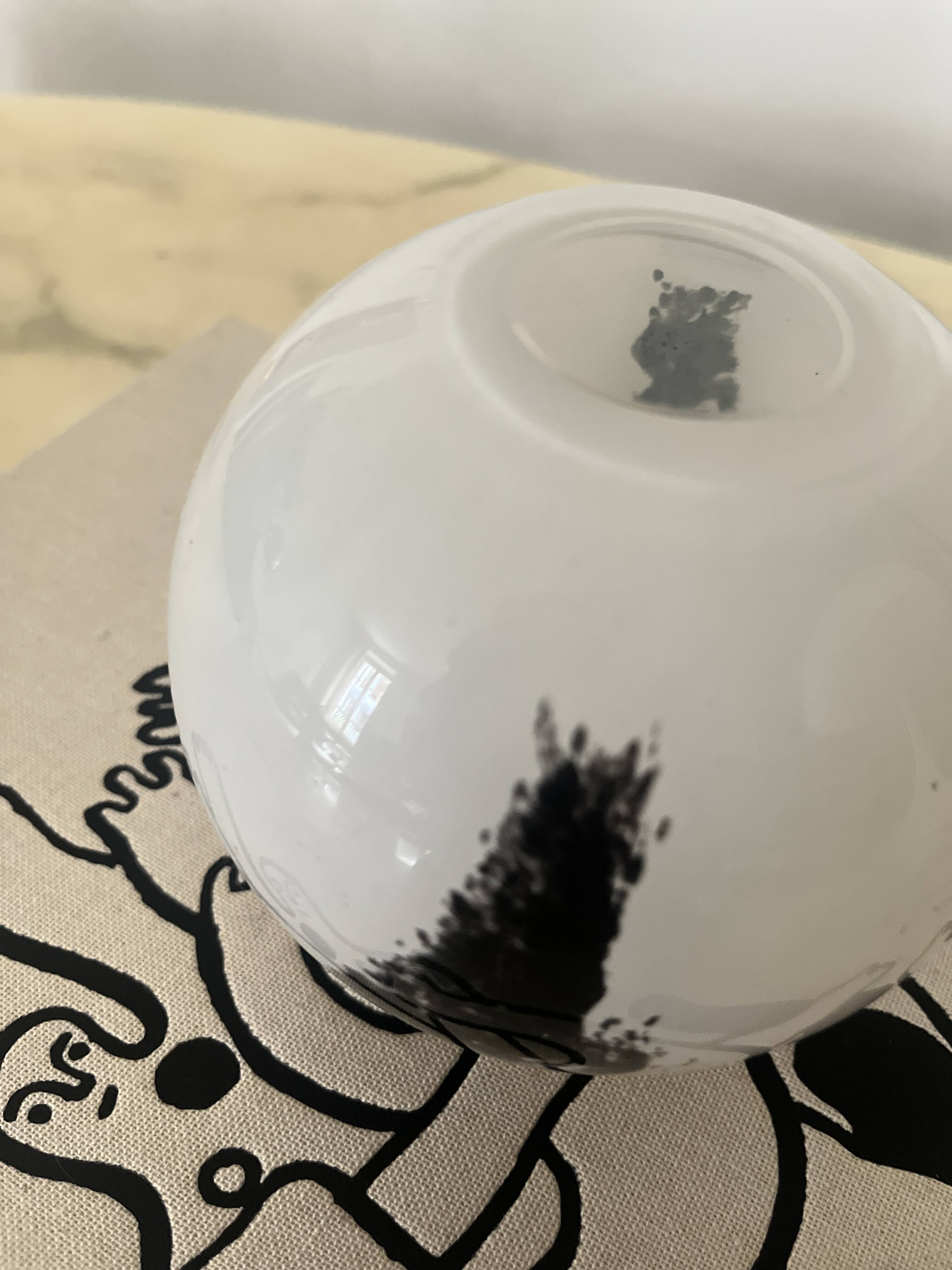 Murano glass ball vase