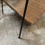 Pair of Raoul Guys Wicker Magazine Racks Circa 195
