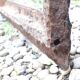 Industrial arched metal window L128xH114 19th century glass roof 2 leaves