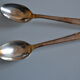 12 small spoons metal silver art deco