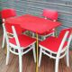Lot de 4 chaise et une table vintage , années 70