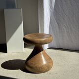 Pawn Natural - Stool, side table, end table in solid mango wood