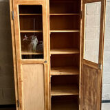 Antique pharmacy display case