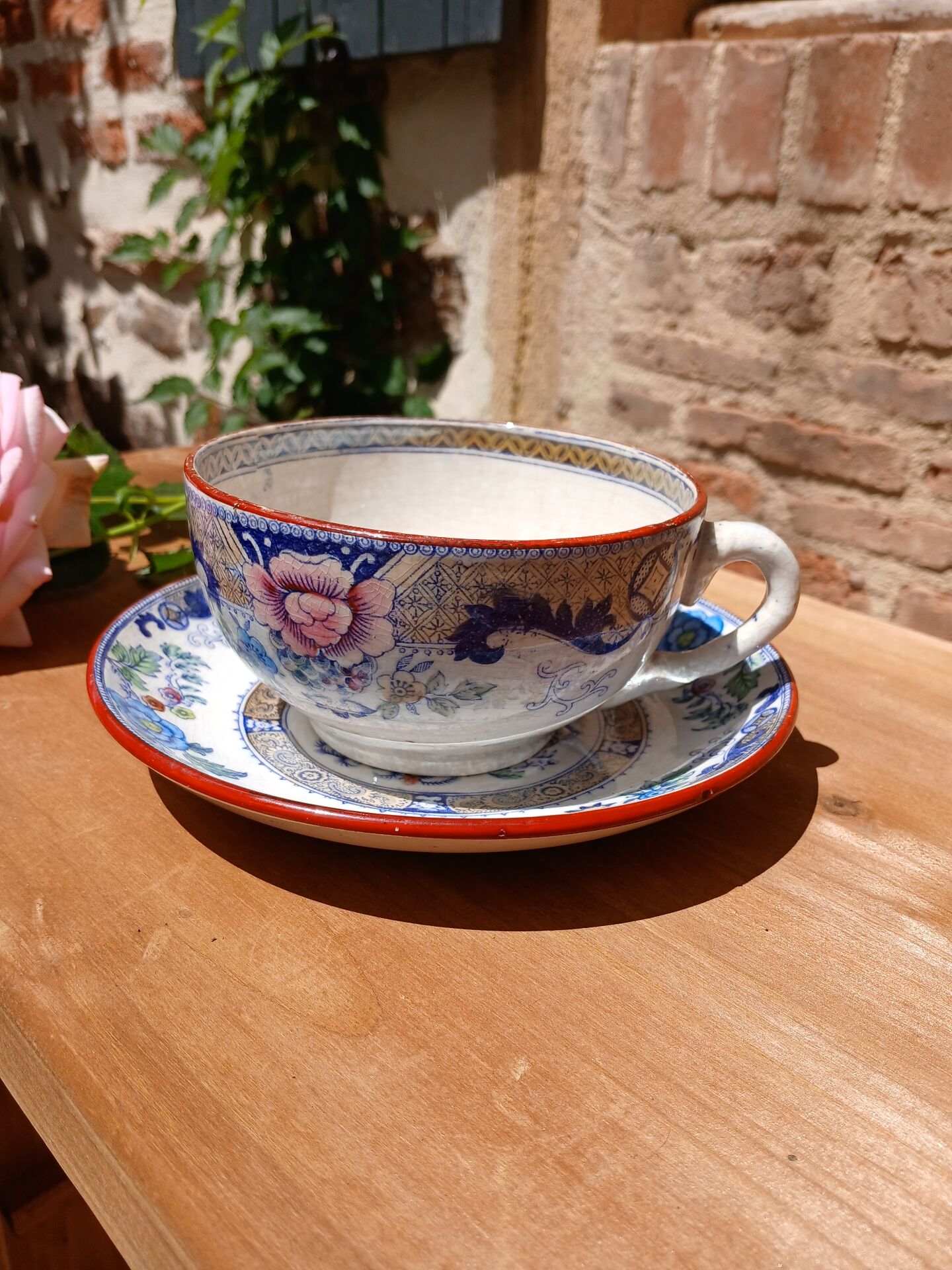 Antique ironstone cup