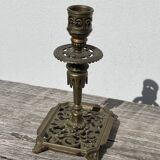 Bougeoir Victorien en bronze doré