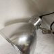 Vintage accordion wall light in chrome metal.