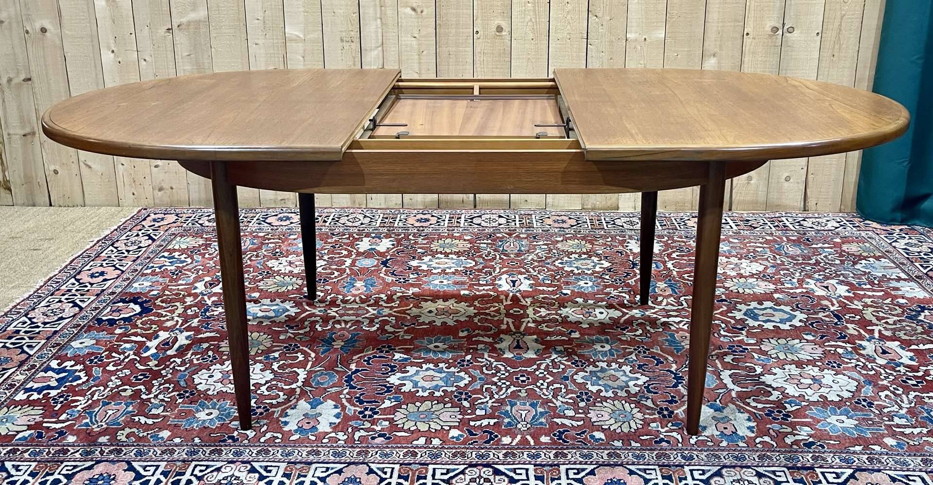 G-Plan teak dining table with butterfly extension