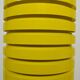 Pop Art Yellow Louvered Cylinder Pendant Lamp, Scandinavia, circa 1970