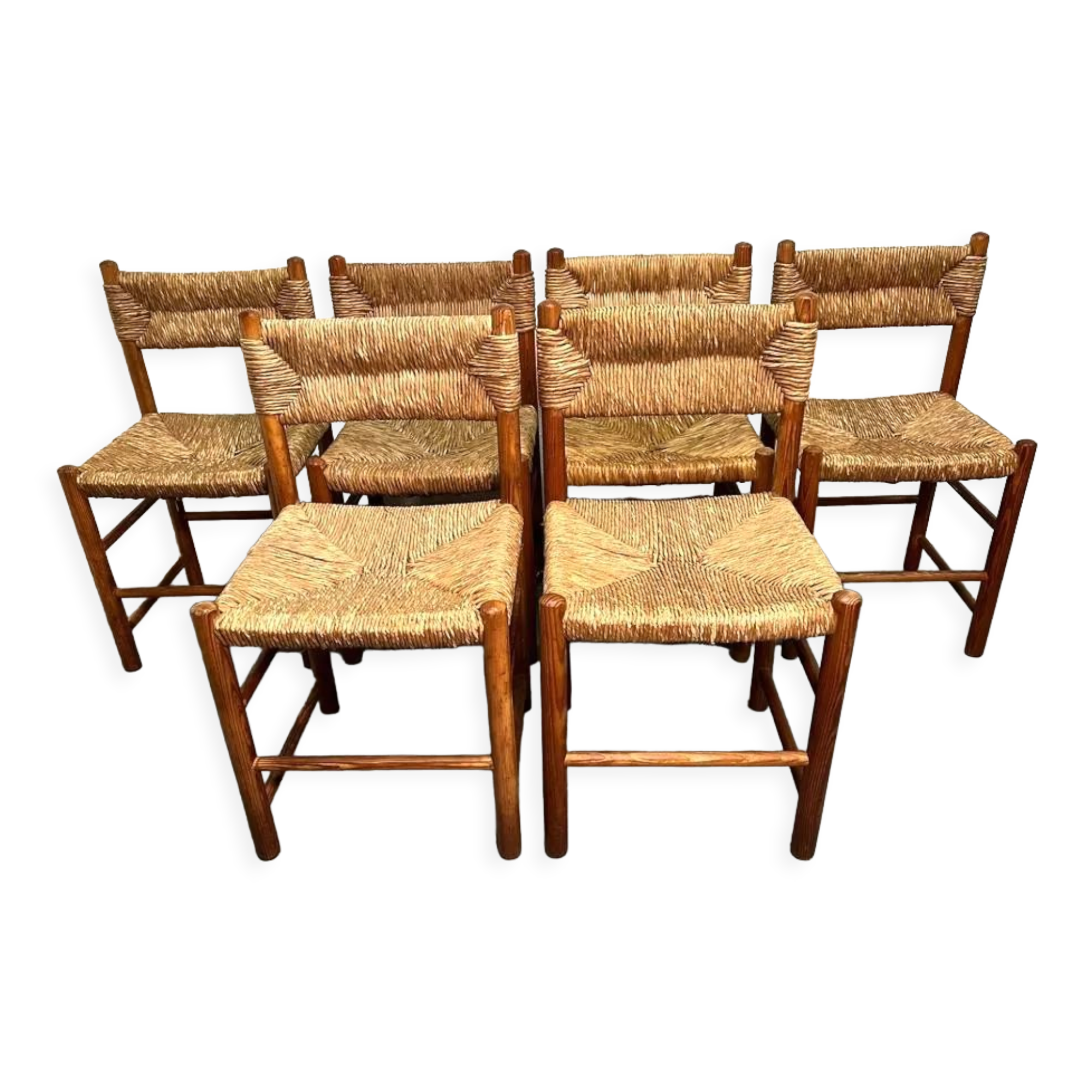 Set of 6 chairs model "Dordogne" Sentou edition