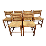 Set of 6 chairs model "Dordogne" Sentou edition