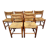 Set of 6 chairs model "Dordogne" Sentou edition