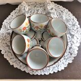 Set of 6 shells with stoneware cup Bergère de France
