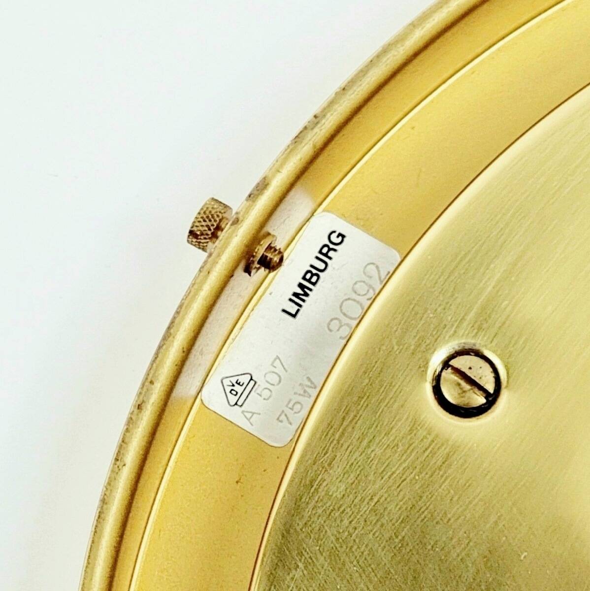 Mid-century glass ceiling light by Limburg, Germany, 1960s.