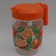 Vintage oranges glass decanter