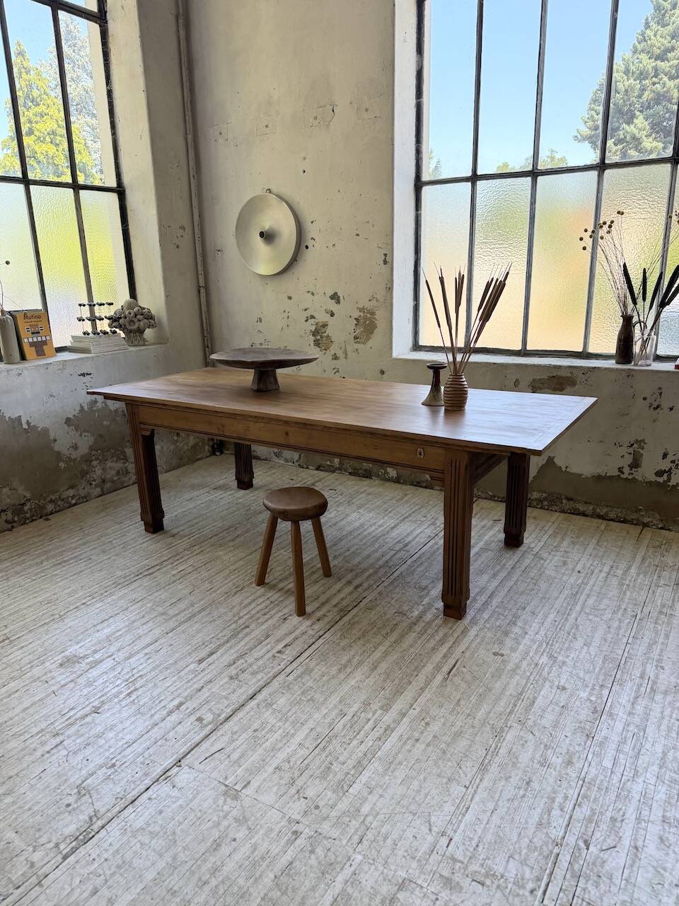Country farmhouse table in solid beech and oak 2.5m XL